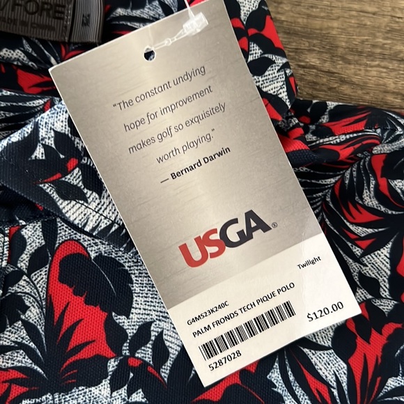 NWT - G/FORE Men’s 2023 US Open LACC Golf Polo - Size Medium - Picture 6 of 6